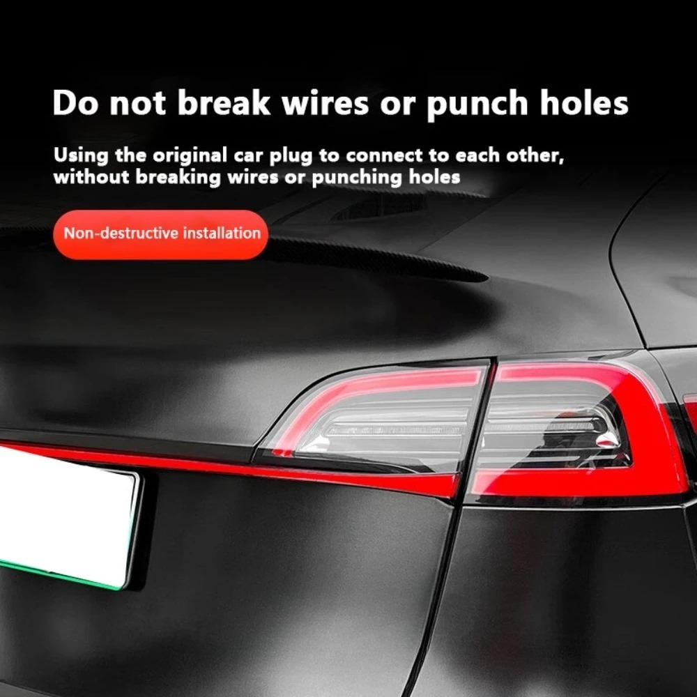 It is suitable for upgrading the dynamic taillight strip of for  Y model through the taillight of Model3